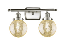 Innovations Lighting 916-2W-SN-G208-6 - Beacon - 2 Light - 16 inch - Brushed Satin Nickel - Bath Vanity Light