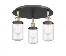 Innovations Lighting 916-3C-BAB-G314 - Dover - 3 Light - 16 inch - Black Antique Brass - Semi-Flush Mount