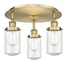 Innovations Lighting 916-3C-BB-G314 - Dover - 3 Light - 16 inch - Brushed Brass - Semi-Flush Mount