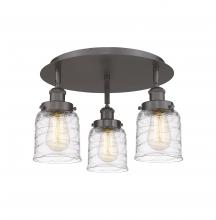 Innovations Lighting 916-3C-OB-G513 - Bell - 3 Light - 17 inch - Oil Rubbed Bronze - Semi-Flush Mount