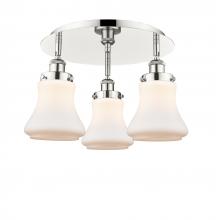 Innovations Lighting 916-3C-PN-G191 - Bellmont - 3 Light - 18 inch - Polished Nickel - Semi-Flush Mount