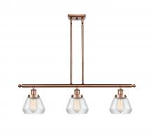 Innovations Lighting 916-3I-AC-G172 - Fulton - 3 Light - 36 inch - Antique Copper - Stem Hung - Island Light