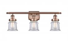 Innovations Lighting 916-3W-AC-G182S - Canton - 3 Light - 26 inch - Antique Copper - Bath Vanity Light