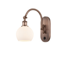 Innovations Lighting 918-1W-AC-G121-6 - Athens - 1 Light - 6 inch - Antique Copper - Sconce