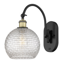 Innovations Lighting 918-1W-BAB-G122C-8CL - Athens - 1 Light - 8 inch - Black Antique Brass - Sconce