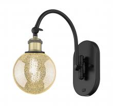 Innovations Lighting 918-1W-BAB-G208-6 - Beacon - 1 Light - 6 inch - Black Antique Brass - Adjustable Swing Arm