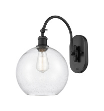 Innovations Lighting 918-1W-BK-G124-10 - Athens - 1 Light - 10 inch - Matte Black - Adjustable - Sconce
