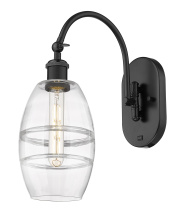 Innovations Lighting 918-1W-BK-G557-6CL - Vaz - 1 Light - 6 inch - Matte Black - Adjustable - Sconce