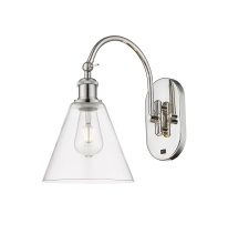 Innovations Lighting 918-1W-PN-GBC-82 - Berkshire Glass - 1 Light - 8 inch - Polished Nickel - Sconce