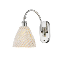 Innovations Lighting 918-1W-PN-NBD-75-NAT - Bristol Natural - 1 Light - 8 inch - Polished Nickel - Sconce