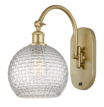 Innovations Lighting 918-1W-SG-G122C-8CL - Athens - 1 Light - 8 inch - Satin Gold - Sconce