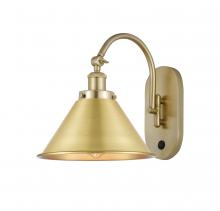 Innovations Lighting 918-1W-SG-M10-SG - Briarcliff - 1 Light - 10 inch - Satin Gold - Adjustable Swing Arm