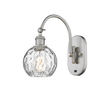 Innovations Lighting 918-1W-SN-G1215-6 - Athens Water Glass - 1 Light - 6 inch - Brushed Satin Nickel - Sconce