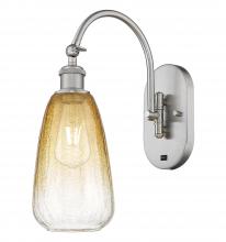 Innovations Lighting 918-1W-SN-G480-6AM - Brookhaven Almond - 1 Light - 6 inch - Brushed Satin Nickel - Sconce