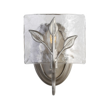 Golden 3160-1W PS-HWG - Golden Lighting Calla 1-light Wall Sconce in Peruvian Silver