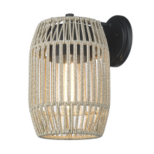 Golden 6073-OWM NB-SS - Golden Lighting Seabrooke 1-light Outdoor Wall in Natural Black