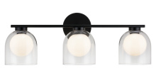 Matteo Lighting W60703BKCL - Derbishone Wall Sconce