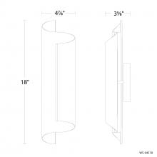 Modern Forms US Online WS-94518-30-BK - Pirouette Wall Sconce Light