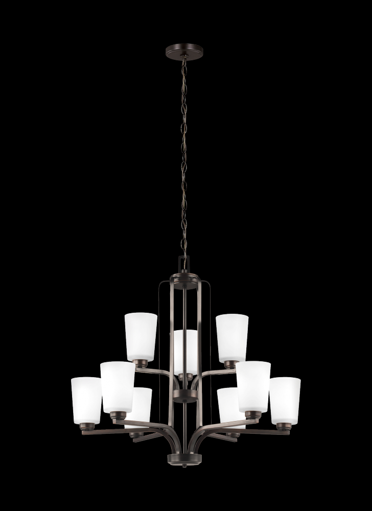 Franport Nine Light Chandelier