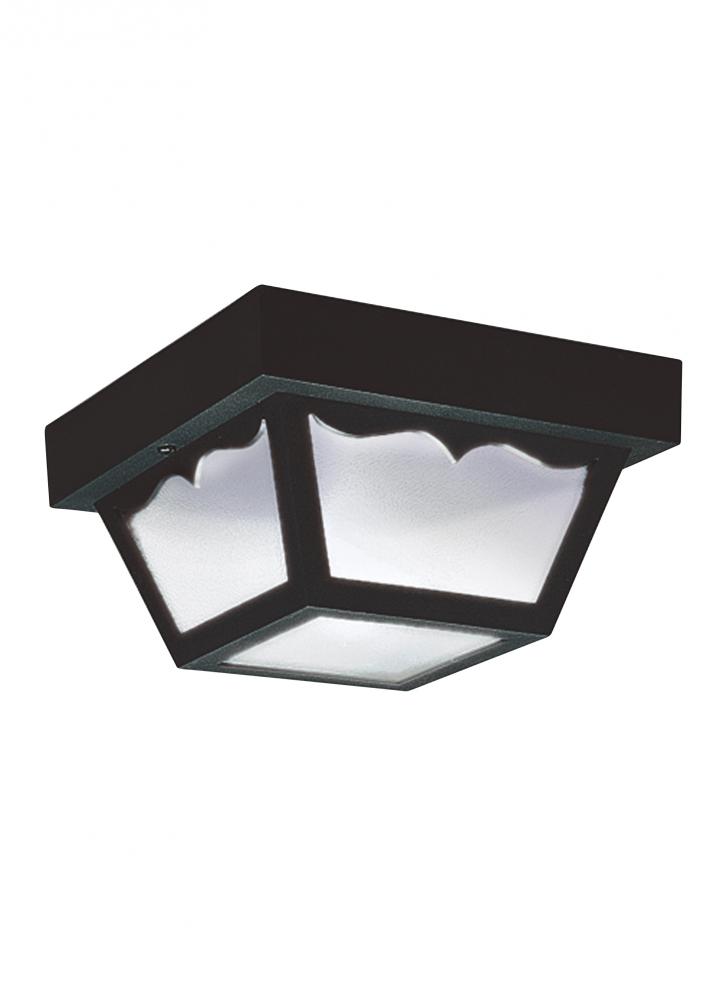 One Light Outdoor Ceiling Flush Mount