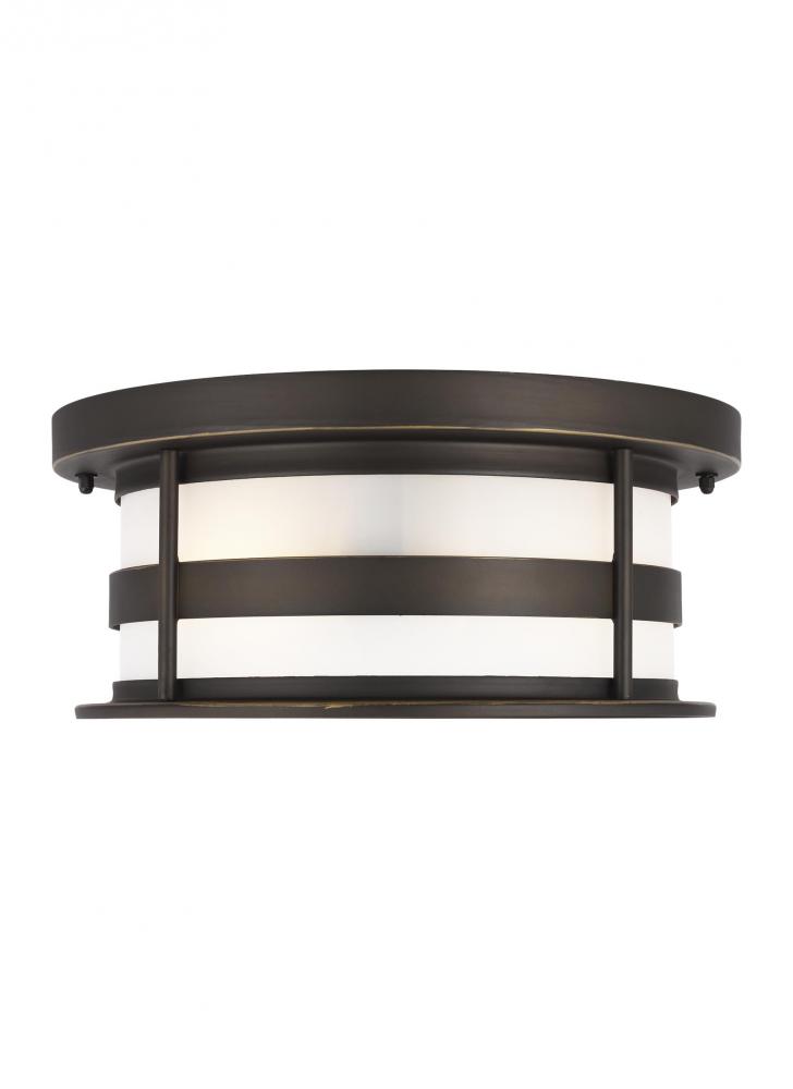 Wilburn Two Light Outdoor Flush Mount