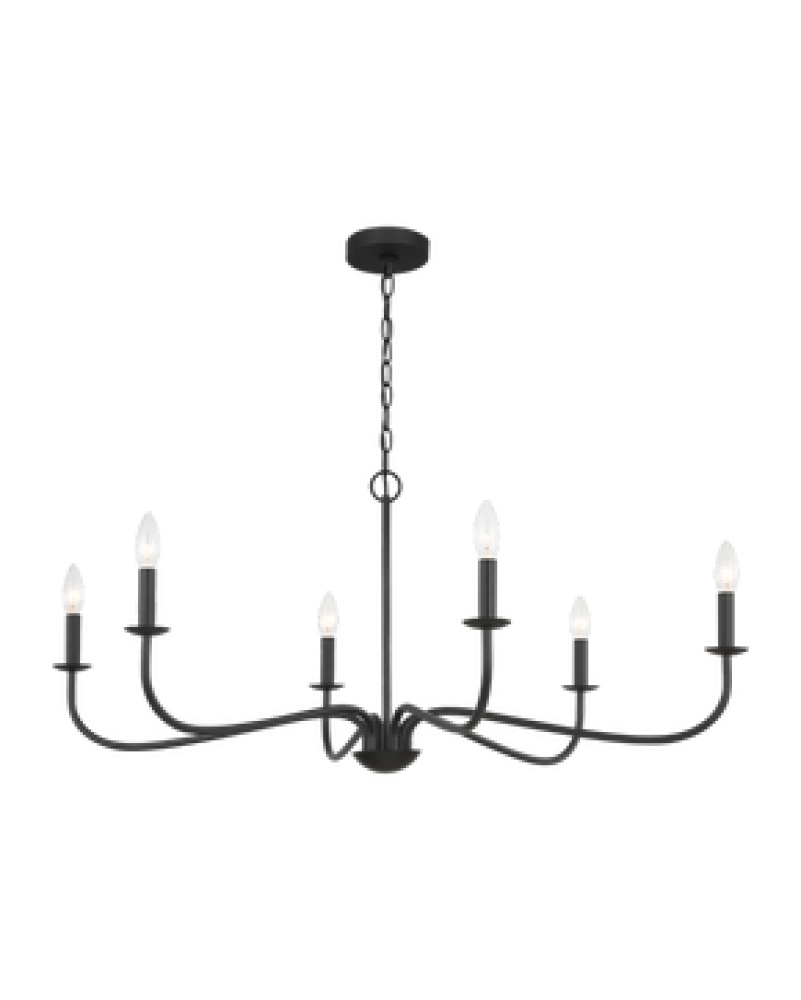 Abells Six Light Chandelier
