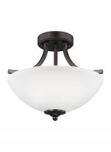 Generation Lighting 7716502-710 - Geary Small Two Light Semi-Flush Convertible Pendant