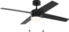 Generation Lighting 4LNI52MBKAWD - Loni 52 LED Pull Chain Ceiling Fan