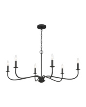 Generation Lighting GLC1196MBK - Abells Six Light Chandelier