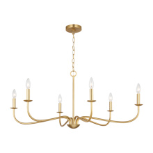 Generation Lighting GLC1196SB - Abells Six Light Chandelier