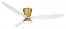Minka-Aire F468L-LBR/WHF - Hourglass 58" LED Smart Flush Mount Ceiling Fan