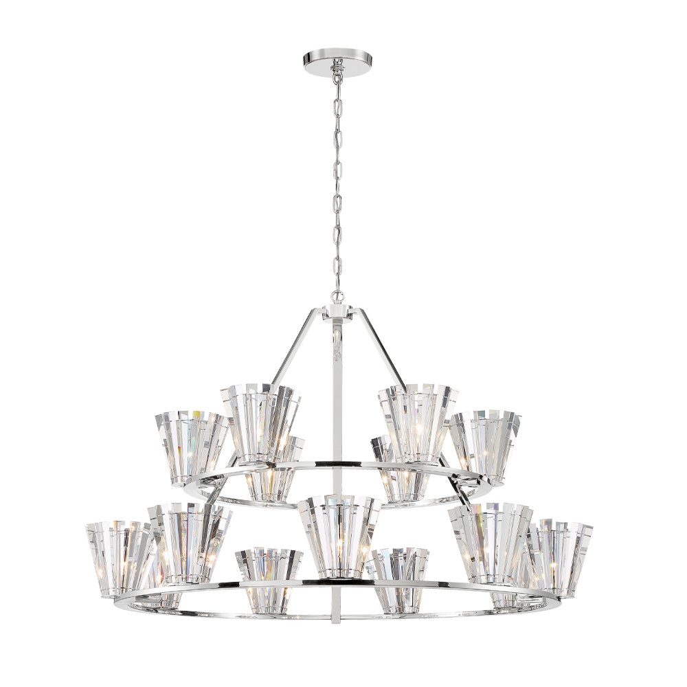 RICCA,15LT CHANDELIER,CHR
