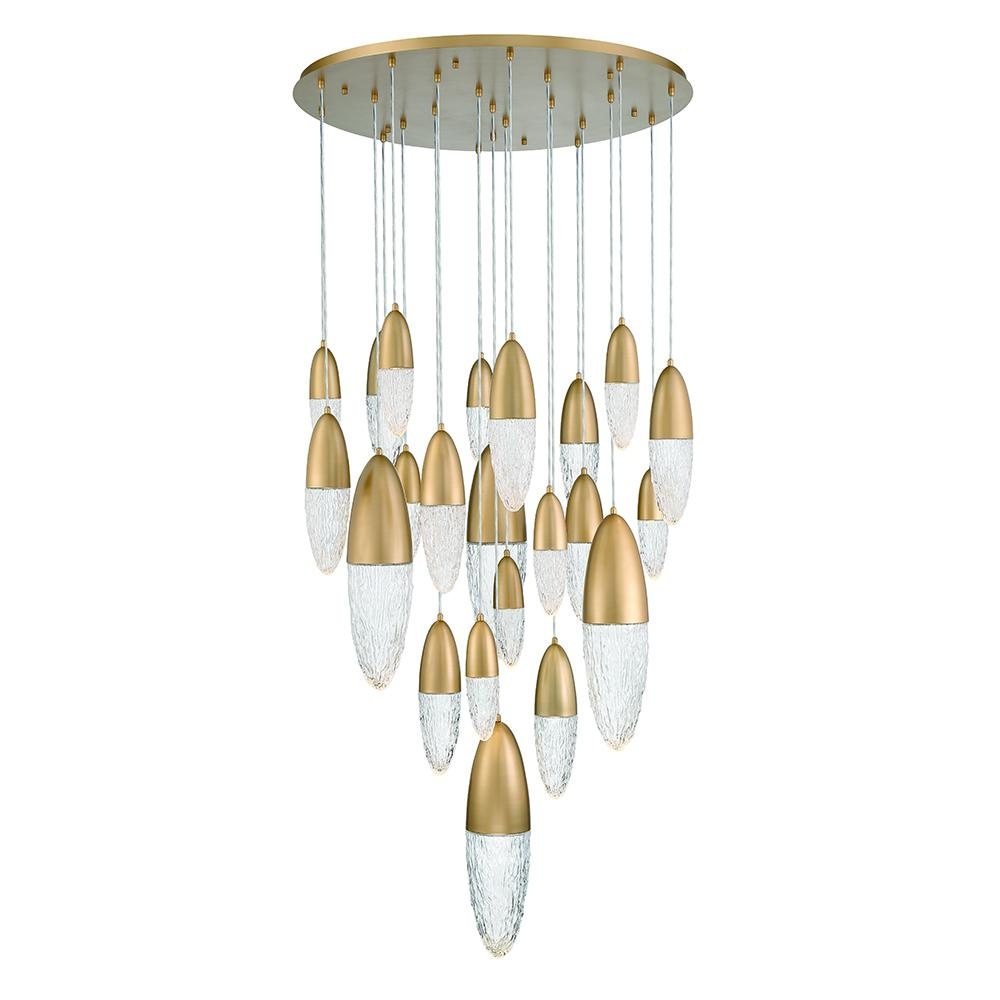 ECROU,22LT CHANDELIER,GLD