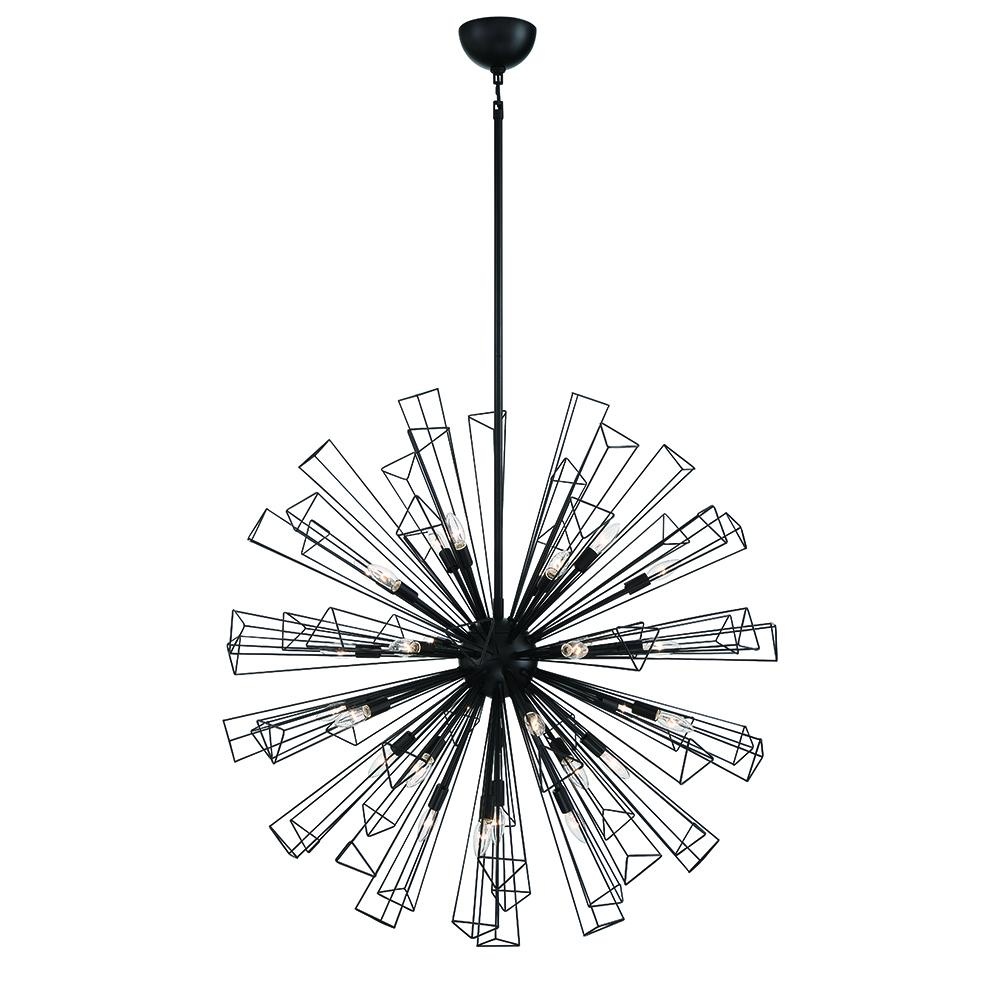 DENDELIO,29LT CHANDELIER,BLK