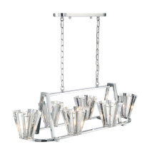 Eurofase 38867-019 - RICCA,6LT OVAL CHANDELIER,CHR