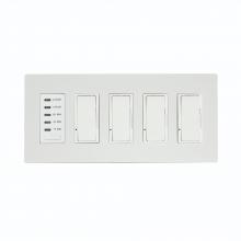 Eurofase EFSWTD4 - 1 TIMER+4 DIMMER, COMPLETE, WH