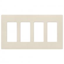 Lutron Electronics SC-4-PM - SATIN WALLPLATE 4G PM