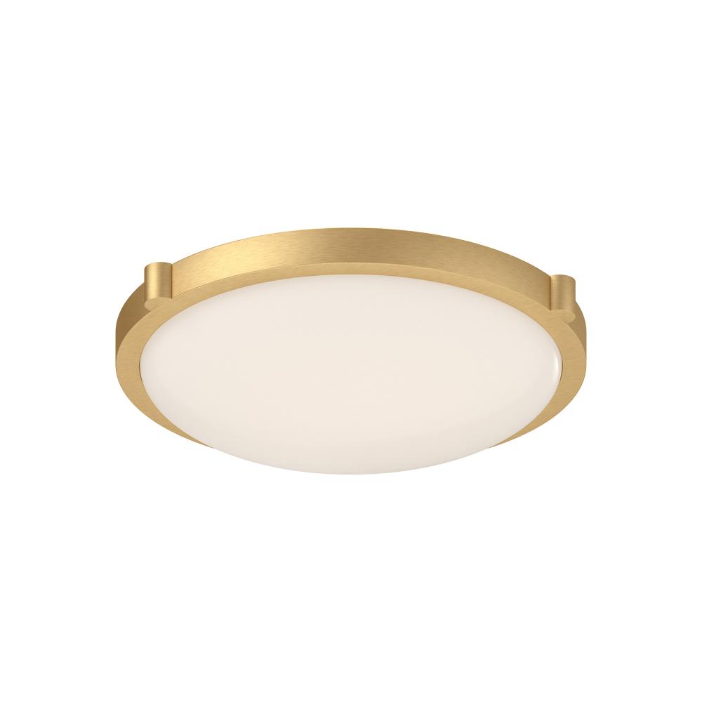 Floyd 13-in Brushed Gold LED Flush Mount