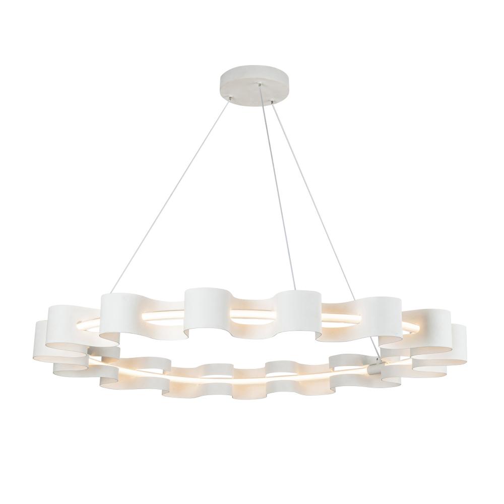 Nami 32-in Antique White LED Chandelier