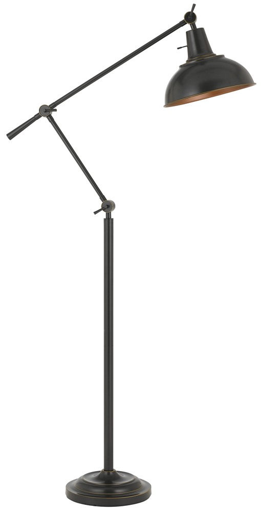 100W Eupen Metal Adjust Able Floor Lamp With Metal Shade in Bronze Finish