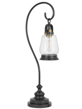 CAL Lighting BO-3218TB - 60W Terni table lamp with bubbled glass and rocker switch on base