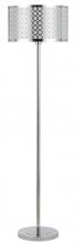 CAL Lighting BO-2293FL - 61" Height Metal Floor Lamp In Chrome Finish