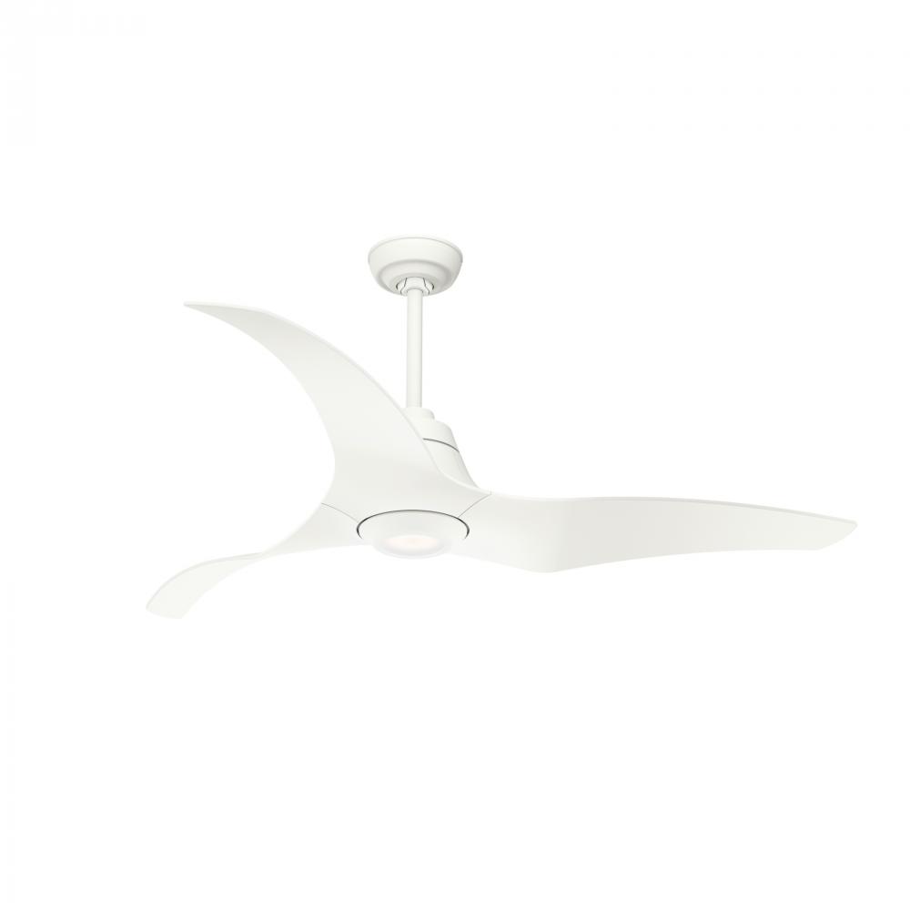 Hunter 60 inch Arwen ENERGY STAR® Matte White Damp Rated Ceiling Fan with LED Lt Kit