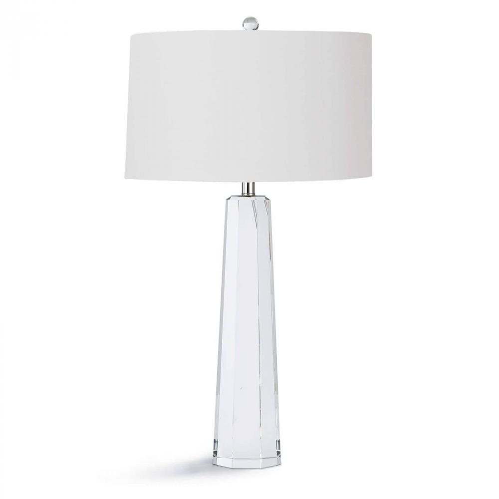 Regina Andrew Tapered Hex Crystal Table Lamp