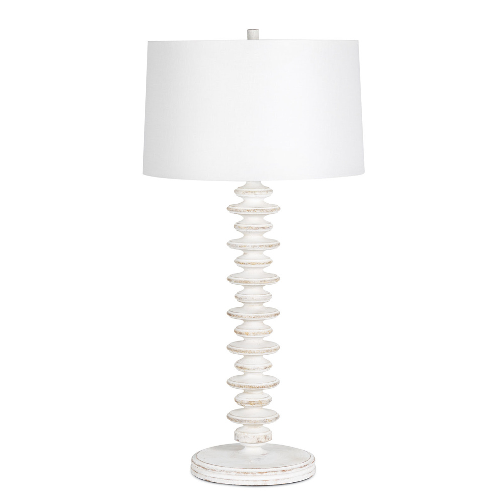 Regina Andrew Fishbone Buffet Lamp (White Wash)