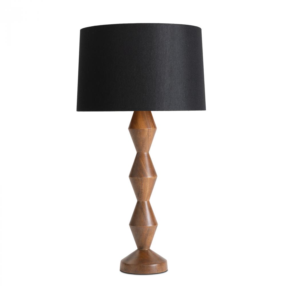 Regina Andrew Crew Walnut Buffet Lamp (Black Shade)