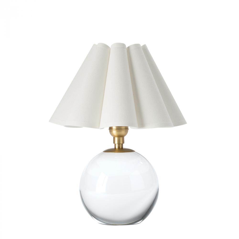 Regina Andrew Giorgio Crystal Mini Lamp (Natural Brass with White Shade)