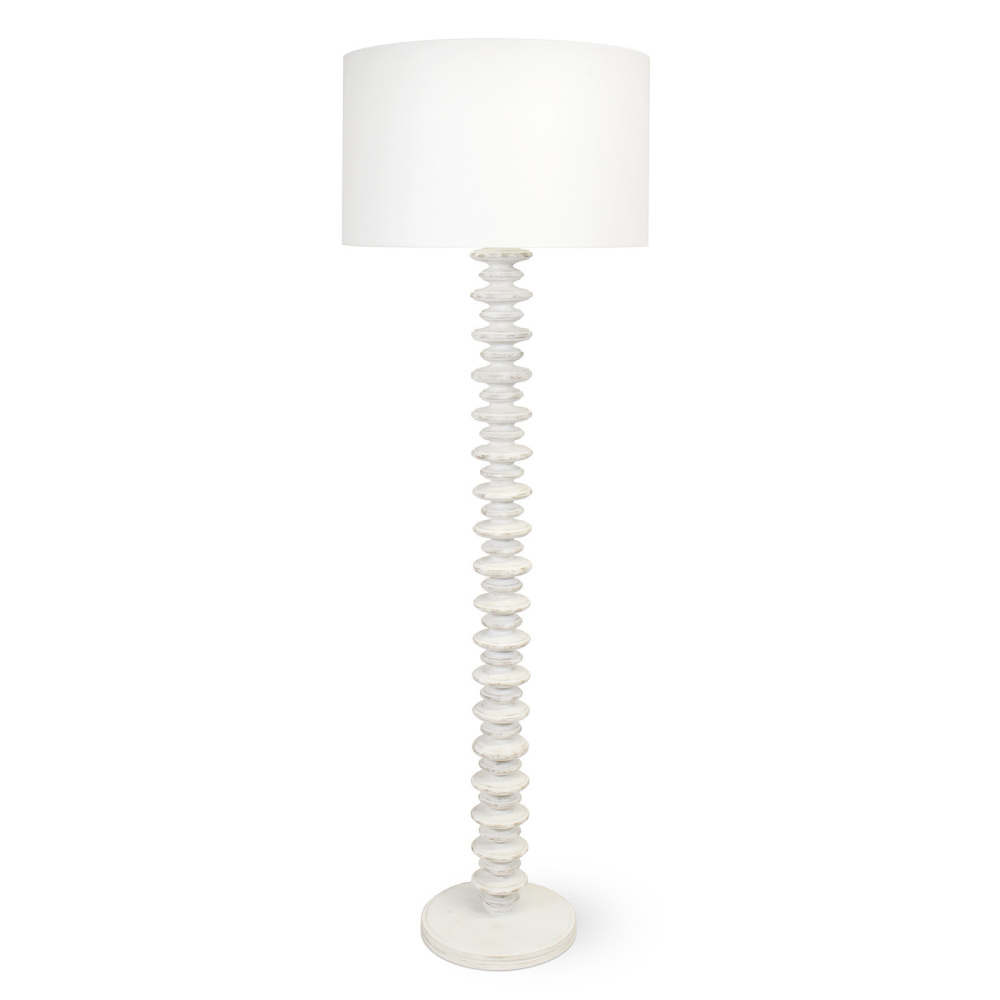 Regina Andrew Fishbone Floor Lamp (White)