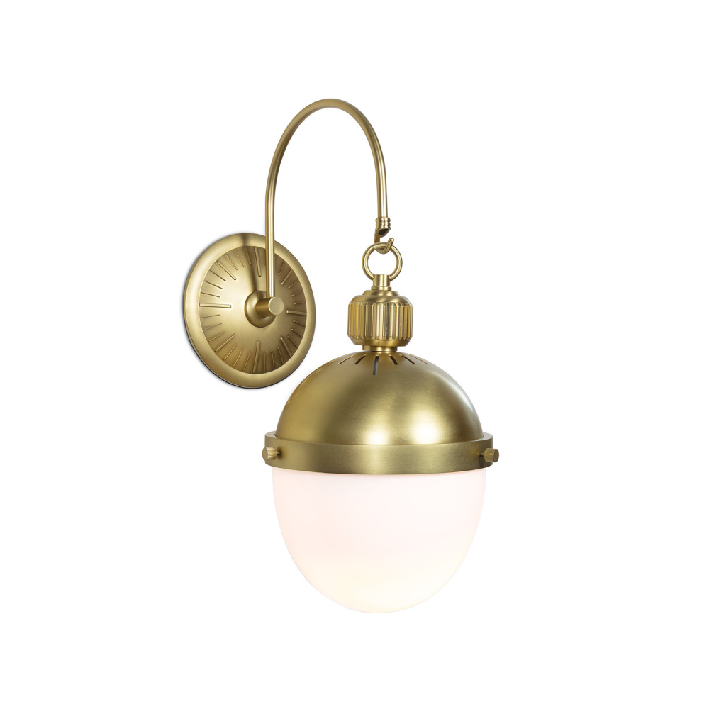 Regina Andrew Otis Sconce (Natural Brass)