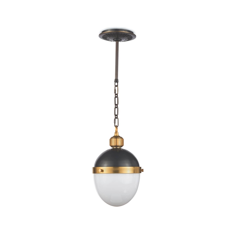 Regina Andrew Otis Pendant Small (Blackened Brass and Natural Brass)